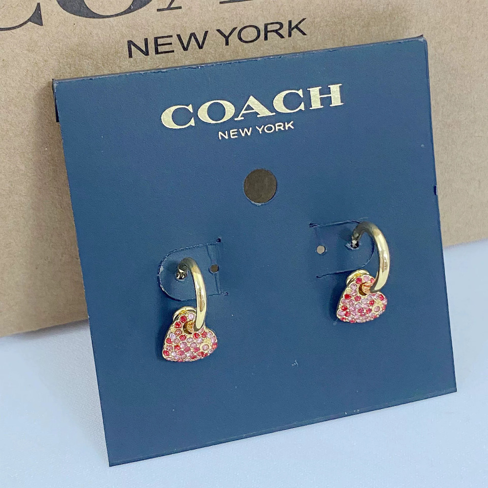 Coach Heart Earrings